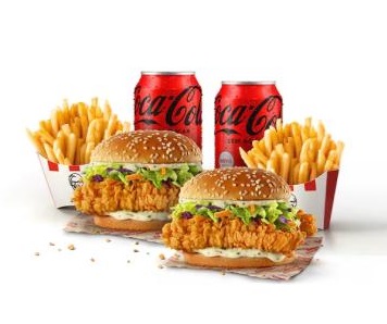 2 Double Crunch + 2 Batatas + 2 Coca 2 Double Crunch + 2 Batatas + 2 Coca